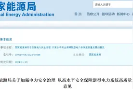 国家能源局发布《关于加强电力安全治理 以高水平安全保障新型电力系统高质量发展的意见》图片