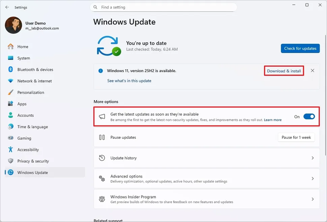 微软推送Win11 25H2正式版更新：更新快、无新功能