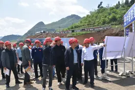国家自然资源部调研组莅临赫章猪拱塘铅锌矿采选工程建设项目现场考察指导工作图片
