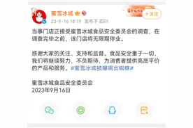 蜜雪冰城回应“被爆喝出蜘蛛”：调查完毕前门店将无限期停业图片