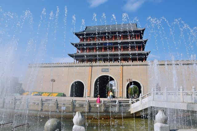 组图丨武威南城门：一墙秋景 满目晴和