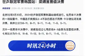 世乒联冠军赛韩国站：梁靖崑晋级决赛图片