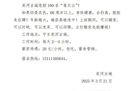 最新回应：供不应求！长沙炭河古城招60岁以上老人带薪钓鱼图片