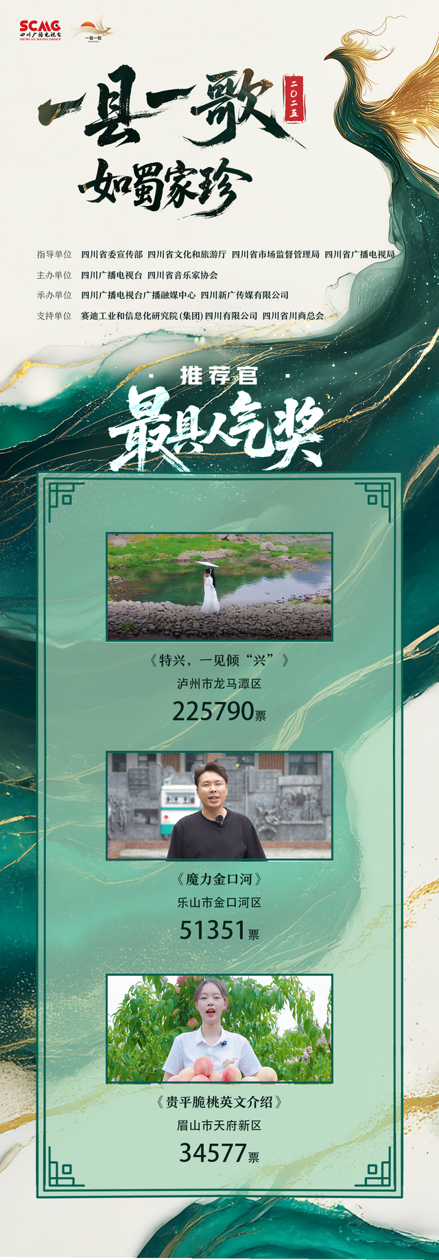 超1800万人次投票！2025“一县一歌”大奖来袭