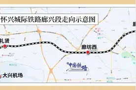 京冀间再添一城铁线路，廊坊可高铁直达大兴机场、北京西站图片