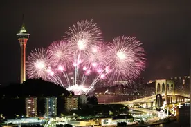 “火树银花”点亮澳门夜空，这场国际烟花比赛汇演落幕图片