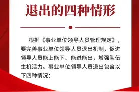 【学习】事业单位领导人员退出的四种情形图片