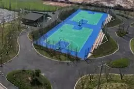 流清湾体育运动公园篮球场建成，足球场也将竣工图片