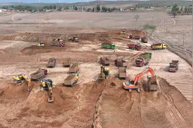 盐环定扬水灌区甘洼山调蓄设施项目全面开建图片