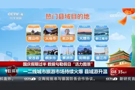 数据勾勒假日“活力图景” 一二线城市旅游市场持续火爆 县域游升温图片
