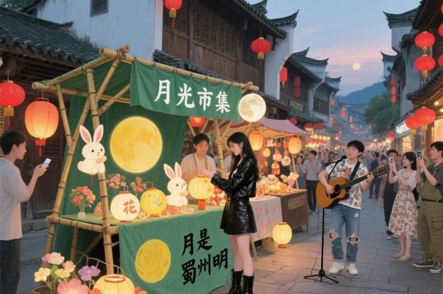 中秋国庆假期，崇州“月光市集”招募摊主啦！！！