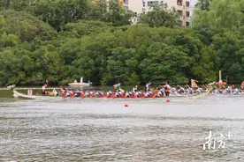 竞渡三亚河夺得8个一等奖7个二等奖！广东龙舟队“好威水”图片