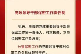 【保密教育】关于机关、单位保密工作责任制的规定图片
