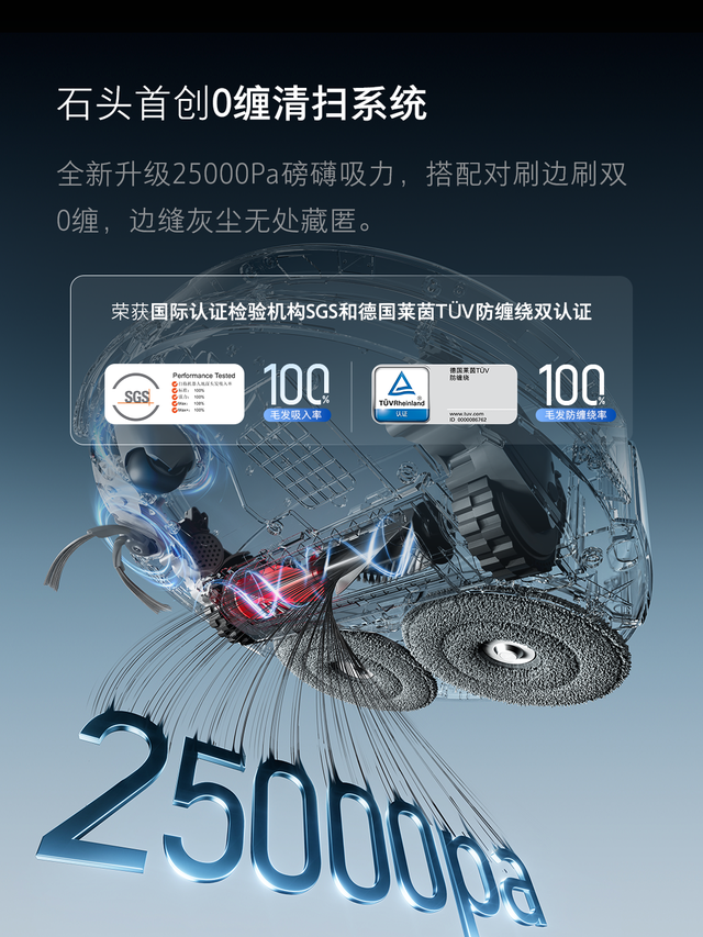 双十一不踩坑选购指南：石头科技扫地机热水洗、0缠绕黑科技 解锁品质生活