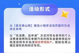 假期来南山购车，单笔最高1.5万、总额1亿元现金补贴！图片