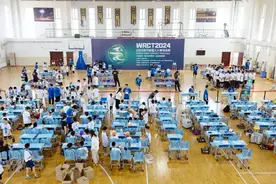 180余支战队在高新区同台竞技！2024年世界机器人大赛-AI创无界山东省选拔赛昨日举办图片