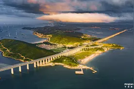 央视《新闻联播》聚焦平潭海峡公铁大桥图片