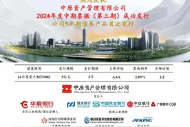 中原资产完成发行5亿元中票，利率2.89％图片
