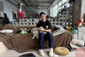 成都“猫咪消防员” 9年救援近4000只猫图片