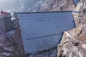 新华全媒+丨世界最高混凝土面板砂砾石坝——新疆大石峡水利枢纽工程大坝封顶图片