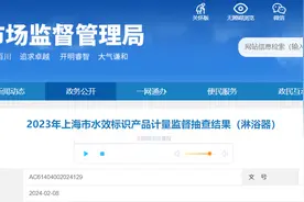 2023年上海市水效标识产品计量监督抽查结果（淋浴器）图片