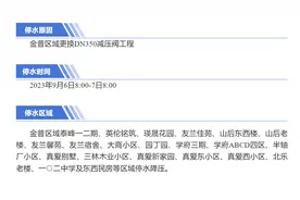 明早8点开始停水，预计时长24小时！大连多个小区将受影响，请提前蓄水！图片