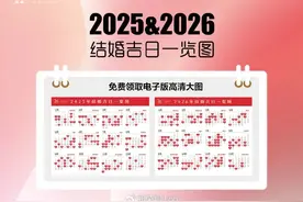 2025-2026年结婚吉日（含高清大图领取）图片