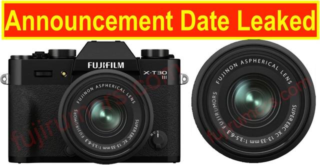 富士 X-T30 III 无反相机被曝 10 月 23 日发布：26MP 传感器