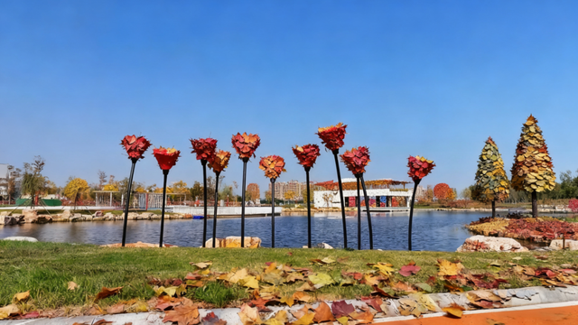 “AI”上利津！这“叶”太美了