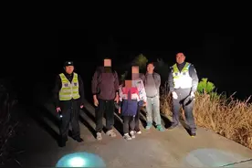 夫妻俩带娃爬山意外被困深山，武汉黄陂警民连爬三座大山紧急救援图片