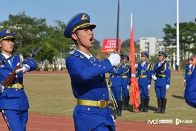 看飒爽英姿！全省技工院校上演“国旗护卫队”大比拼图片