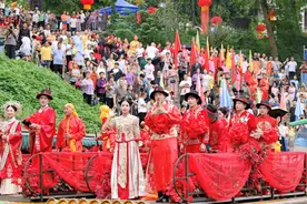 穿越时空！江津塘河这场巡游带你沉浸式感受传统婚俗图片