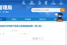 2024年上海市电动自行车电池产品质量监督抽查结果（第二批）发布图片