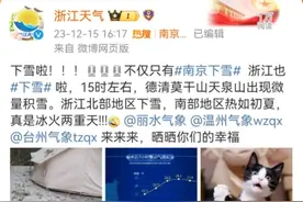 这里已经积雪！杭州继续预警！多趟高铁停运，还有更严峻考验......图片