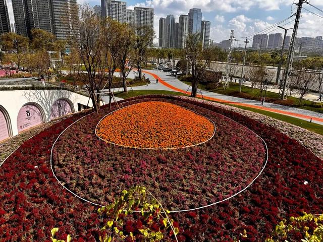 大片的粉色沙池，适合遛娃打卡！昆明又一座城市公园已开放→