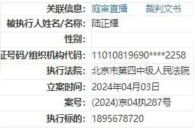 陆正耀等被强制执行18.9亿元！为瑞幸、库迪咖啡创始人图片
