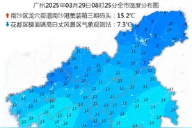 昨天短袖今天羽绒！广东77个寒冷黄色预警生效，广州局地最低仅7.3℃图片