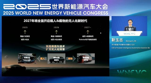 华为 ADS 4 更新上车，靳玉志：年内高速 L3 商用，27 年城区 L4 落地！