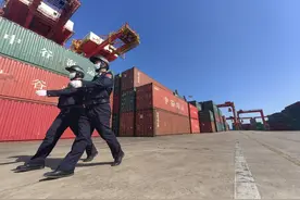 增长79.4%！岚山边检站助力港区集装箱吞吐量攀新高图片