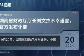 湖南省财政厅厅长刘文杰不幸遇害，官方发布讣告视频封面