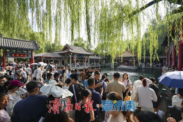 一年四季 泉在济南丨趵突泉“水涌若轮”引客来