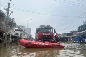 河南社旗县大冯营出现极值降雨 今日下午雨已停，水位下降不少图片