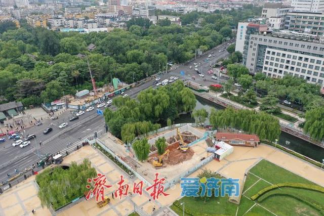 趵突泉公园直连泉城广场地下通道建设稳步推进