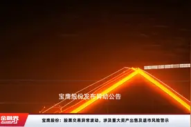 宝鹰股份：股票交易异常波动，涉及重大资产出售及退市风险警示