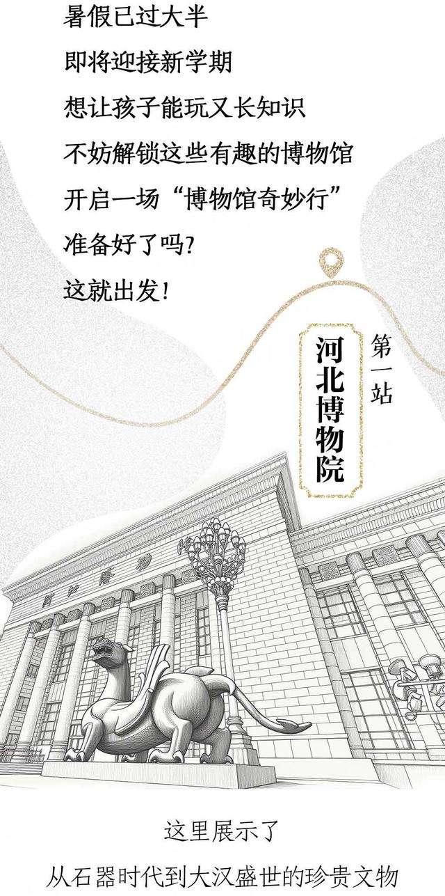 创意长图丨抓住暑假的尾巴，来河北解锁博物馆奇妙行