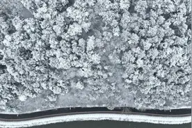 冰雪如画！60万米高空超级视角看冬日吉林图片