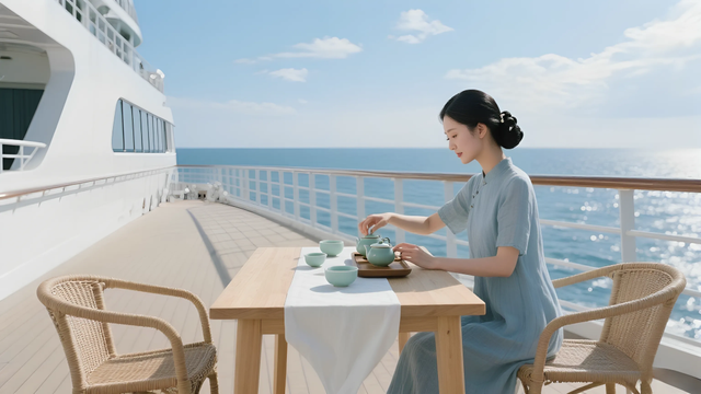 太“邮”福气了！“闽报号”邮轮喊你海上“约茶”喽！