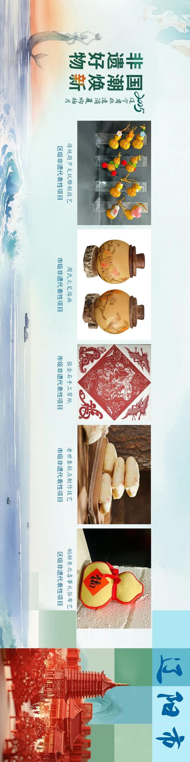 14市非遗旅游商品集合！快来Pick你心中的辽宁“非遗好物”→