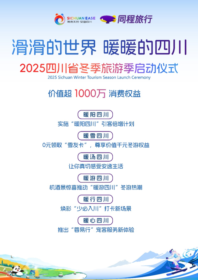 同程旅行投入千万元消费权益 助力2025四川冬季旅游季