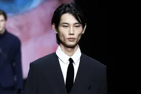 （外代二线）米兰男装周——乔治·阿玛尼品牌时装秀(4)图片